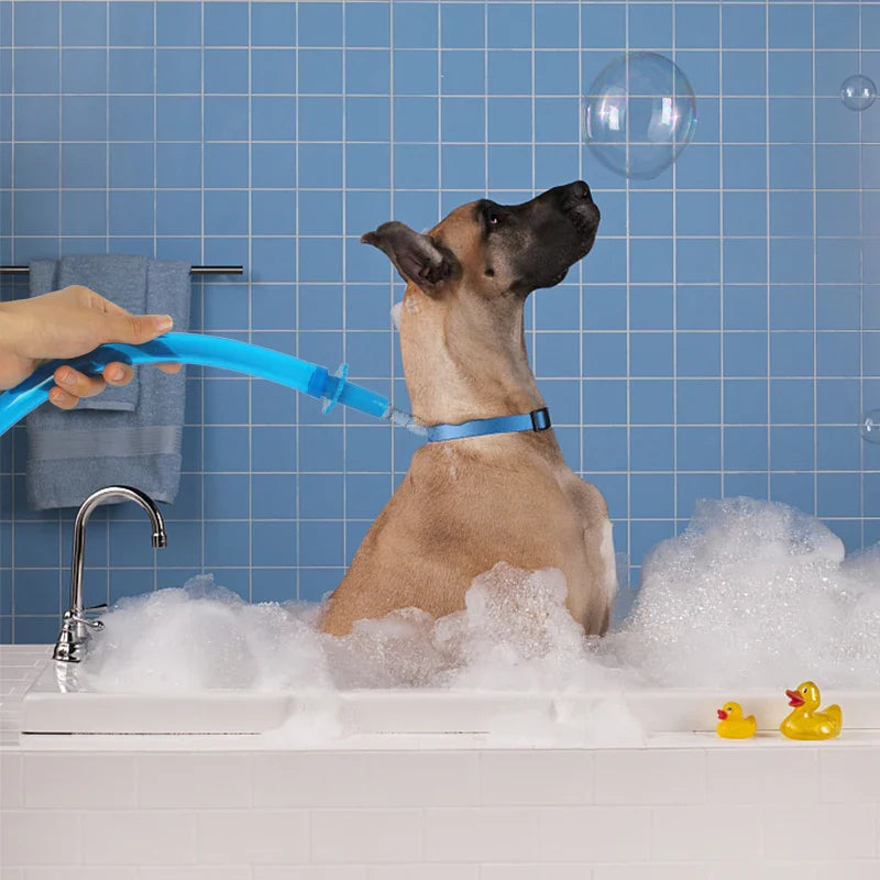 Portable Handheld Pet Shower Head - Splash Shower Attachment for Dog and Cat Washing, Hose Sprinkler Kit for Bathing