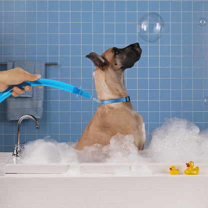 Portable Handheld Pet Shower Head - Splash Shower Attachment for Dog and Cat Washing, Hose Sprinkler Kit for Bathing