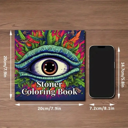 Art Coloring Book - Upgraded Thick Paper, 22 Pages, Stoner Coloring Gift for Holidays, Birthdays & Parties