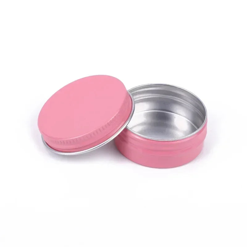 Mini Aluminum Tin Boxes – Round Metal Containers with Lids for Cosmetics, 5g-60g, Multiple Colors