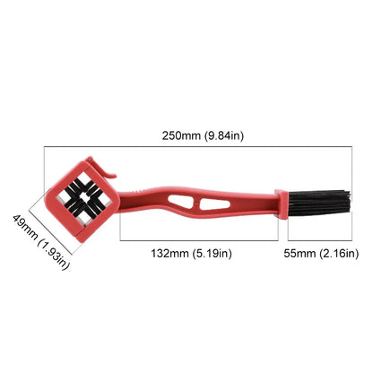 Motorcycle & Bicycle Chain Brush Cleaner — Plastic Scrubber for Chain Cleaning, Outdoor Road Maintenance Tool