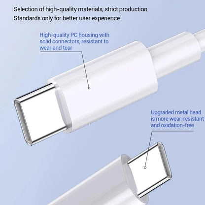100W Fast Charging Cable – USB C for Apple iPhone 14-11 Pro Max, Plus, Mini, 1M/2M Data Cable, Quick Charge Phone Accessories