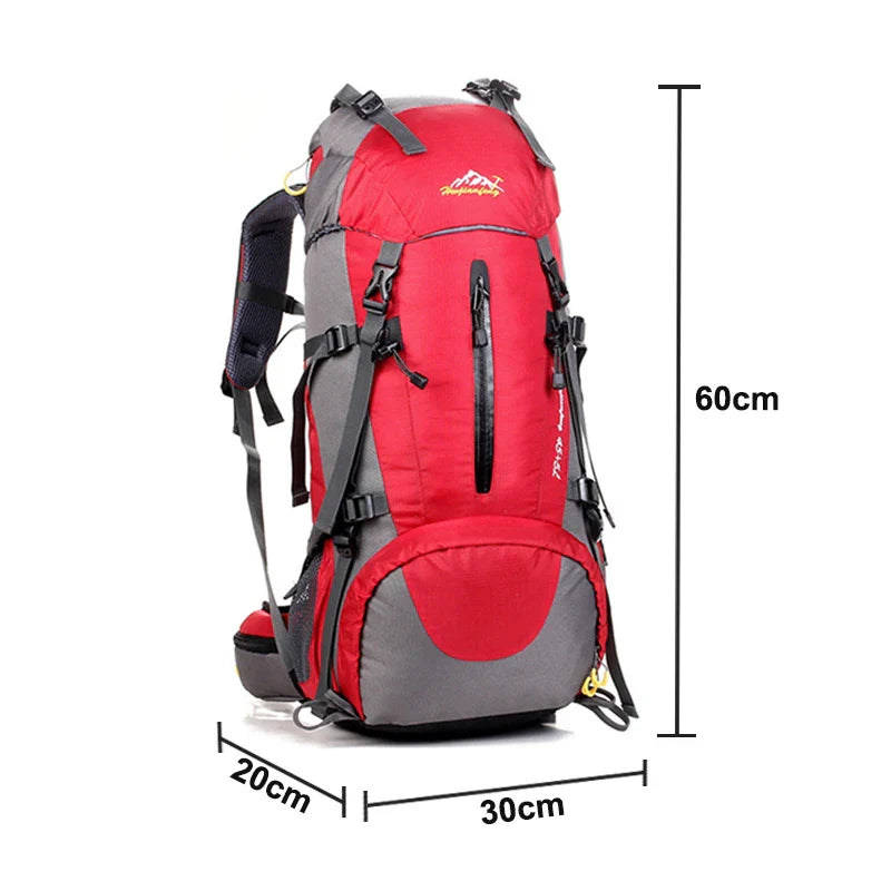 50L Hiking & Camping Backpack — Waterproof Multi-Function Trekking Bag for Women & Men
