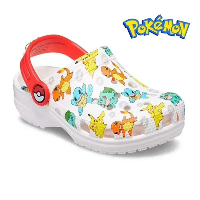 Pokemon Hole Sandals - Pikachu, Squirtle & Charmander Kawaii EVA Anime Slippers, Summer Beach Shoes for Kids, Perfect Gift