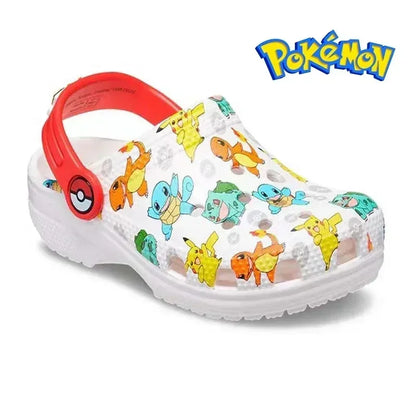 Pokemon Hole Sandals - Pikachu, Squirtle & Charmander Kawaii EVA Anime Slippers, Summer Beach Shoes for Kids, Perfect Gift