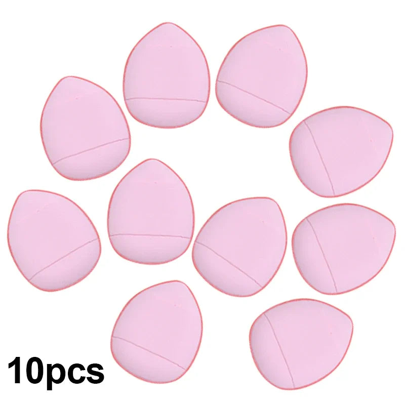 5/10PCS Mini Finger Puff Sponges – Small Air Cushion Makeup Applicators for Foundation & BB Cream