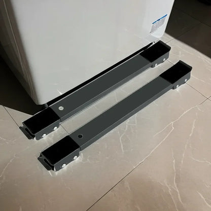 Movable Washing Machine Stand | Refrigerator Raised Base with Roller Bracket Wheels | Bathroom Kitchen Home Appliance Accessories