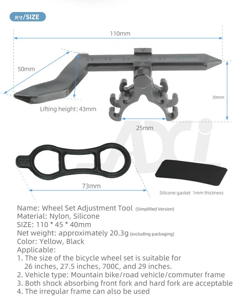 Mini Bicycle Wheel Truing Stand – Bike Rims Adjustment & Repair Tools for MTB Cycling Accessories