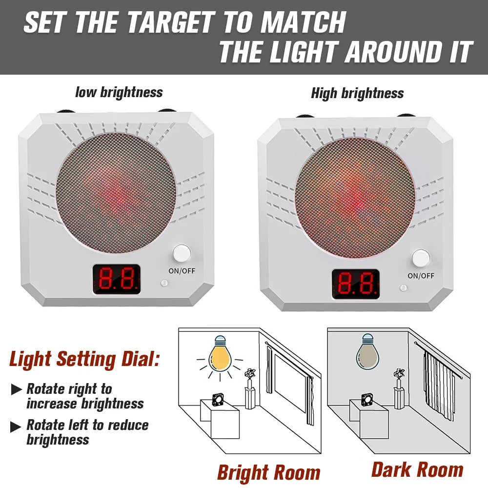Infrared Induction Electronic Laser Target – Color-Sensitive Shooting Practice Toy with Sound Effects