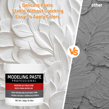 3D Texture Paste for Artists - Sculpting Gel for DIY Art, Crafts & Creative Painting Projects
