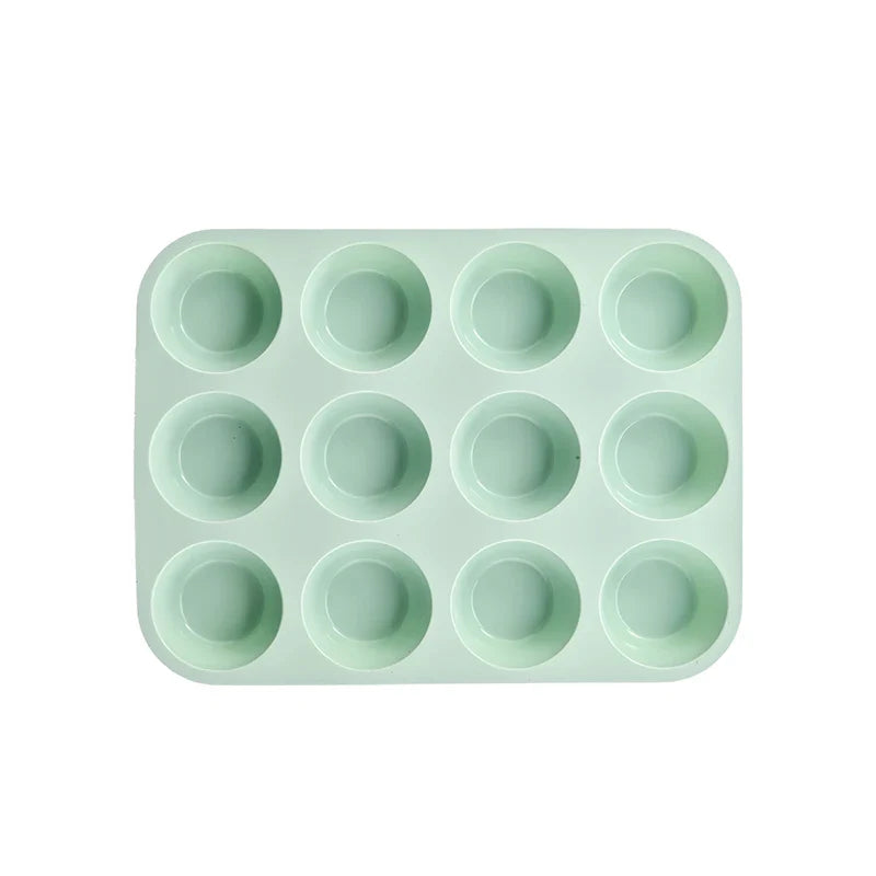 12/24 Hole Silicone Baking Mold - 3D Sphere Chocolate Mold Cupcake Muffin Cake Pan for DIY Dessert Kitchen Tools