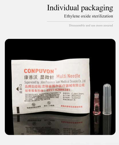 Medical Disposable 34G Powder Needle – Non-Painless Ultrafine Beauty Needle (1.2mm/1.5mm)