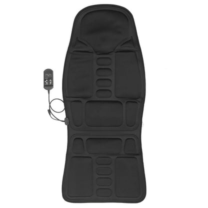 Car Electric Massage Chair Pad – Heating & Vibrating Back Massager Cushion for Home & Office Lumbar Pain Relief with Remote Control
