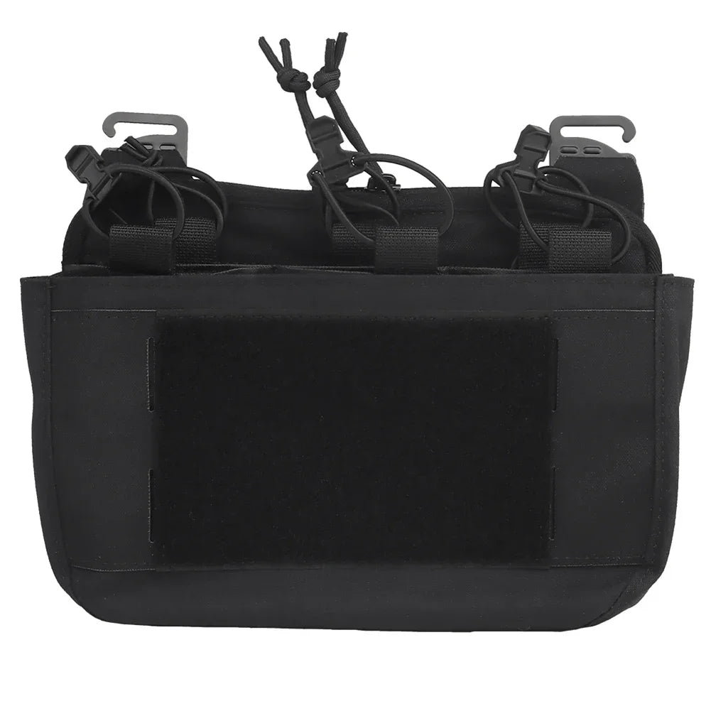 G-Hook DOPE Front Flap Double Stack Abdominal Fanny Pack – Triple Magazine Kangaroo Pouch for FCPC/FCSK Plate Carrier Vest
