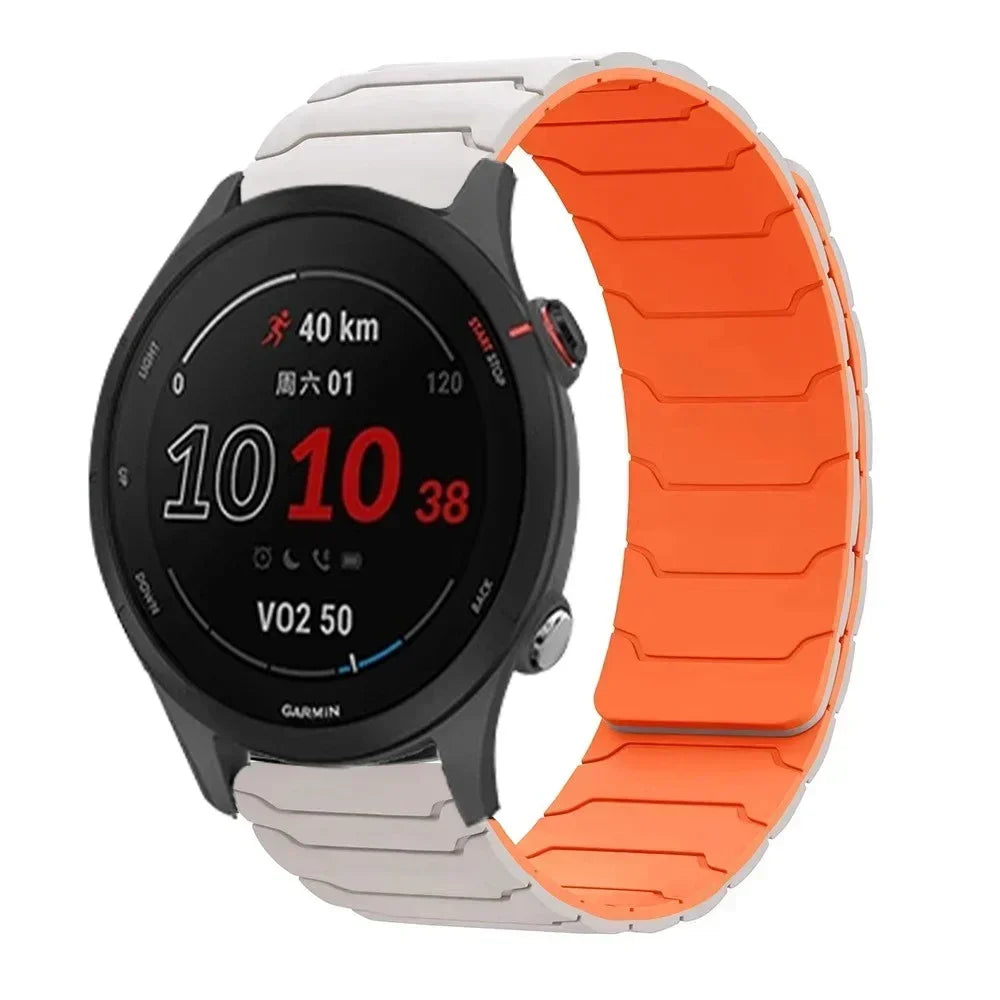 22mm Magnetic Silicone Watch Strap for NORTH EDGE APACHE-46 – Sport Replacement Wristband Bracelet Accessories