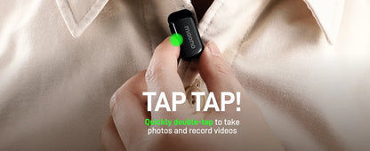 MAONO T1 Mini Wireless Lapel Microphone – Noise-Canceling Clip-On Mic for iPhone, Android, Tablet & PC Recording
