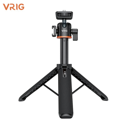 VRIG TP-08 TP-06 Aluminum Alloy Tripod Selfie Stick – 360° Rotatable with Cold Shoe Mount & 1/4" Screw, 1.5kg Load Capacity