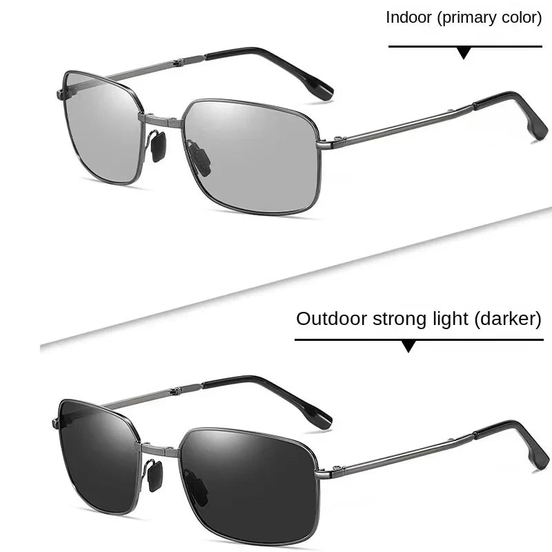 2023 Foldable Polarized Sunglasses – High-Quality Vintage Metal Frame UV400 for Men & Women