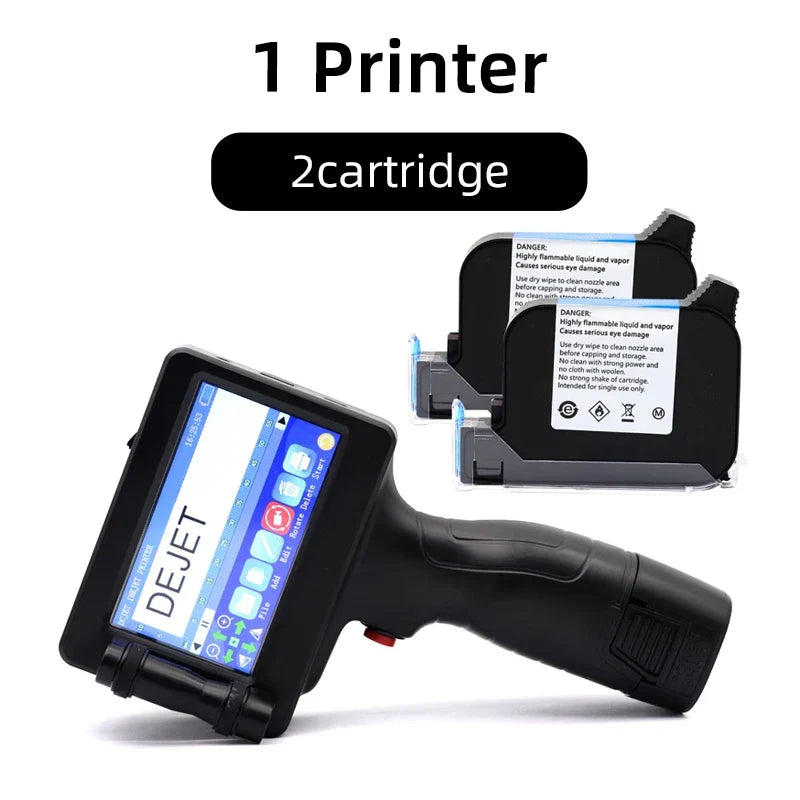 12.7mm Handheld Inkjet Printer 2588+ – QR Code, Barcode, Date & Logo Coding Machine with 25 Languages Support