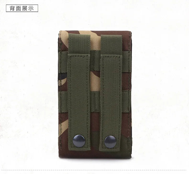 Waterproof Outdoor Camo Tactical Phone Holder – Nylon Waist Belt EDC Hunting Bag