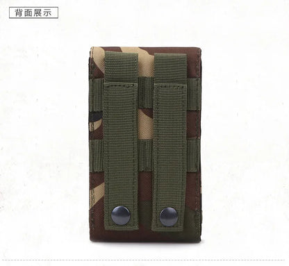 Waterproof Outdoor Camo Tactical Phone Holder – Nylon Waist Belt EDC Hunting Bag