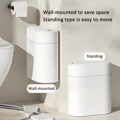 9L Smart Sensor Trash Can - Automatic Bagging Touchless Waste Bin with Lid for Kitchen & Home