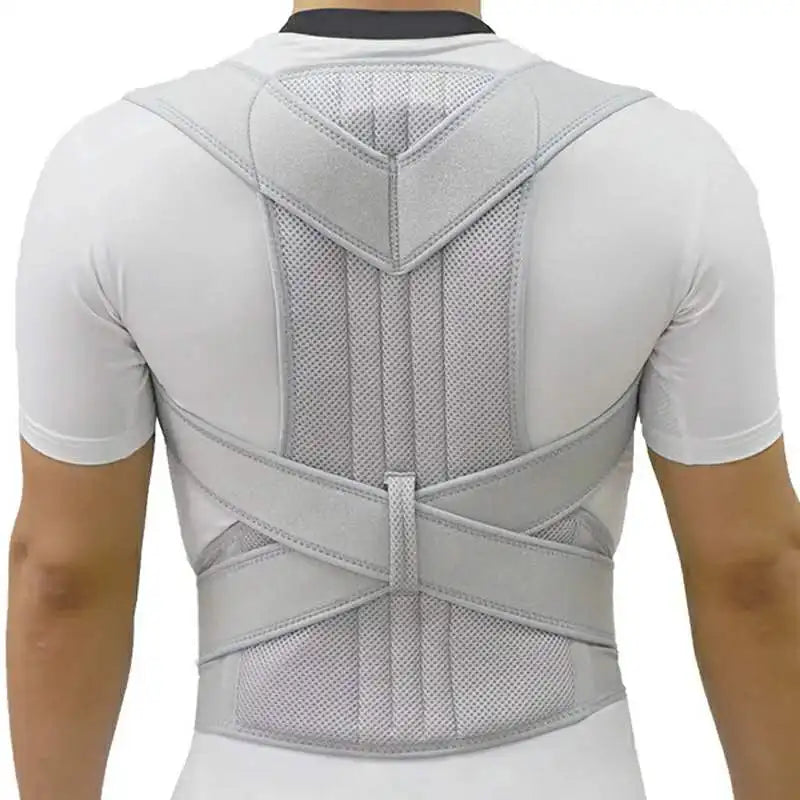Alloy Bar Posture Corrector – Scoliosis Back Brace Spine Corset with Shoulder Therapy Support, Orthopedic Posture Correction Belt