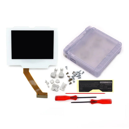 HISPEEDIDO V5 Laminated GBA IPS Backlight Screen Kit — Easy Install with Shell for GameBoy Advance SP, No Cutting Needed