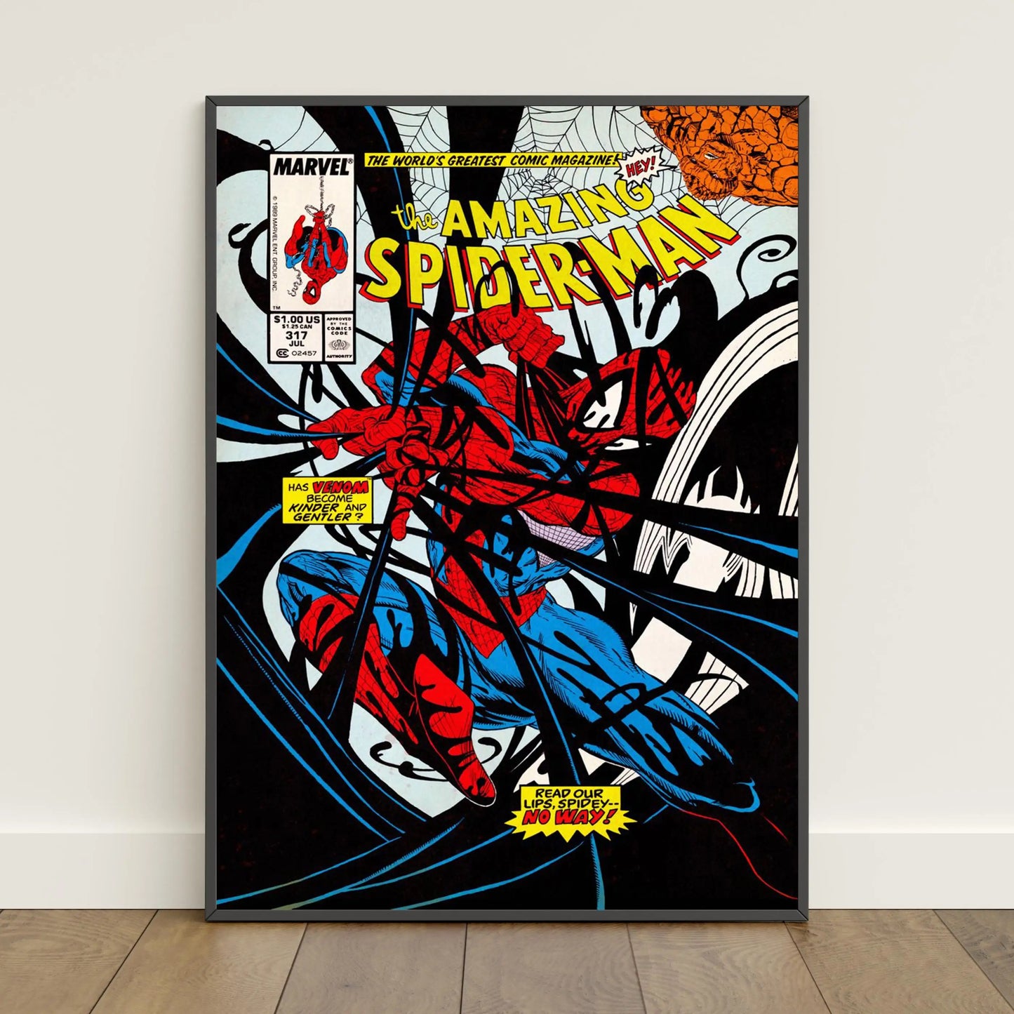 Spider-Man Comic Book Poster - Peter Parker Movie-Inspired Canvas Wall Art