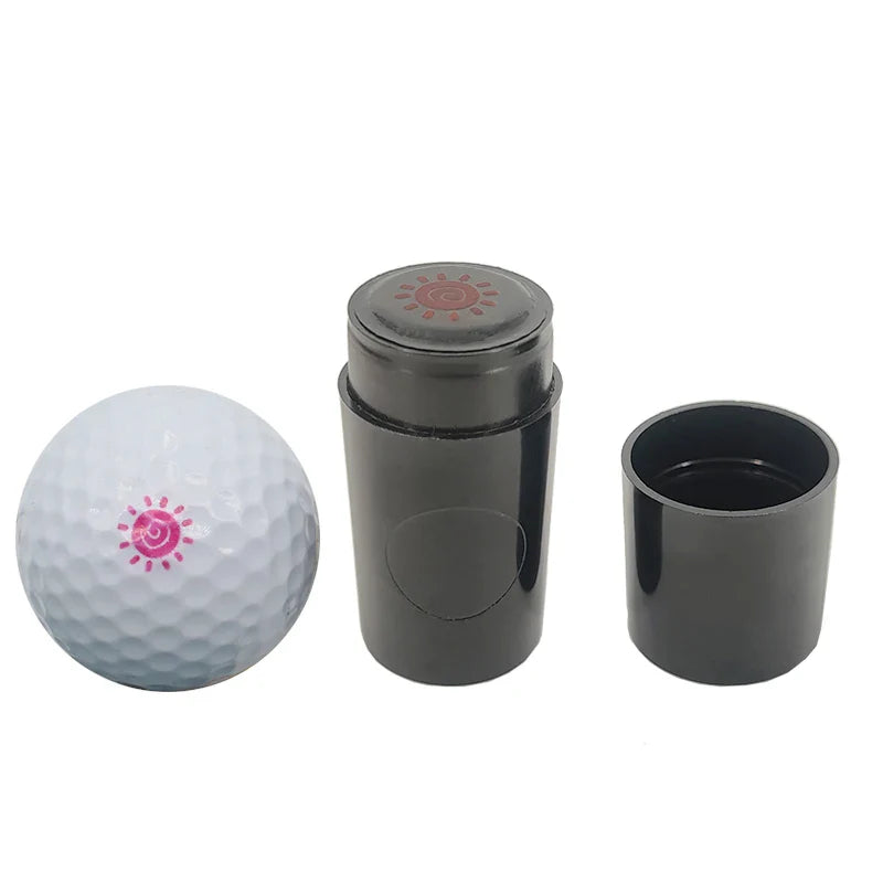 Golf Ball Stamper – Quick-Dry Durable Marker with Various Patterns, Plastic Golf Accessory