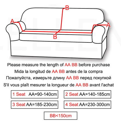 Stretch Velvet Sofa Covers - High-Quality, Modern Armchair Covers for Living Room Furniture (1/2/3/4 Seats)
