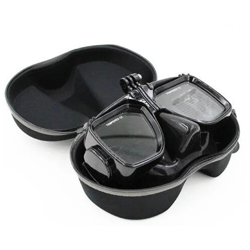 EVA Multifunction Snorkel Case - Zippered Face Cover and Diving Glasses Storage Box, Ideal for Scuba and Underwater Swimming Sets