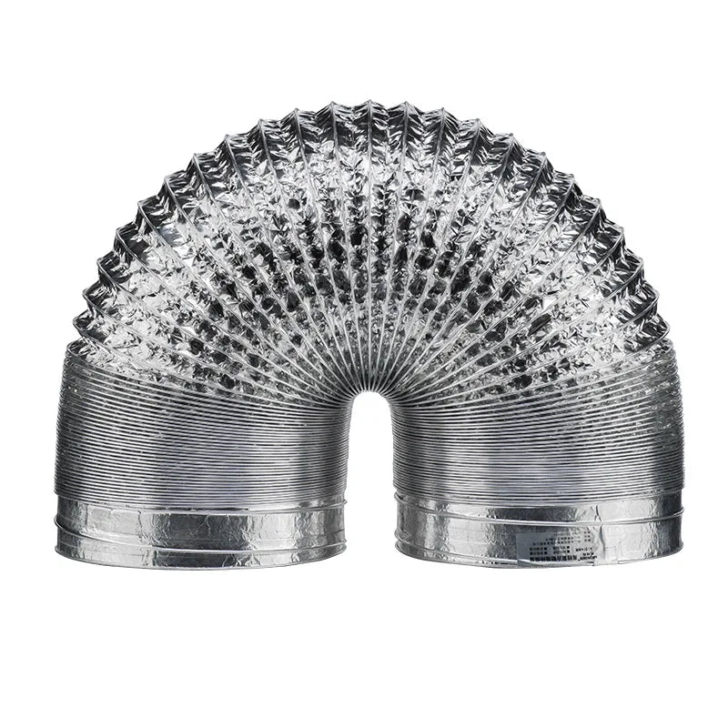 Scalable Aluminum Foil Ventilation Duct Hose – 80/100/120/150/200mm Exhaust Pipe for Kitchen, Bathroom & Fan Outlets