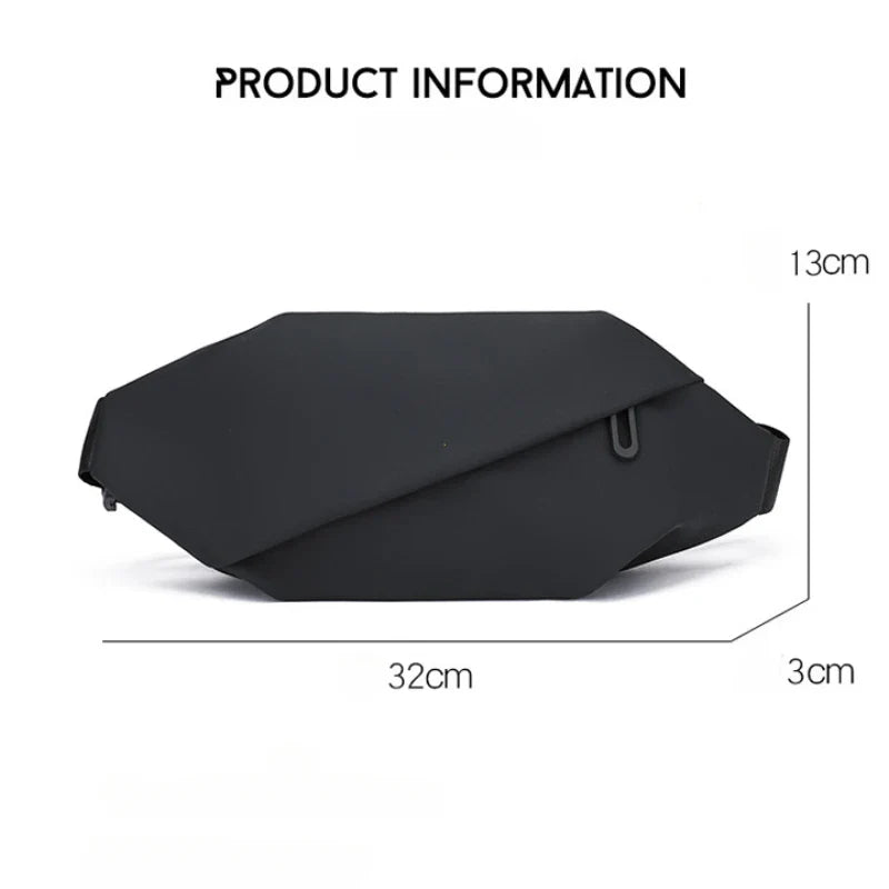 Men’s Minimalist Waterproof Waist Bag - Stylish Crossbody Fanny Pack for Running, Jogging, and Outdoor Sports
