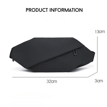 Men’s Minimalist Waterproof Waist Bag - Stylish Crossbody Fanny Pack for Running, Jogging, and Outdoor Sports