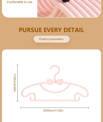 Baby Clothes Hangers – 10PCS Cute Kids Hanger Clips for Closet & Display