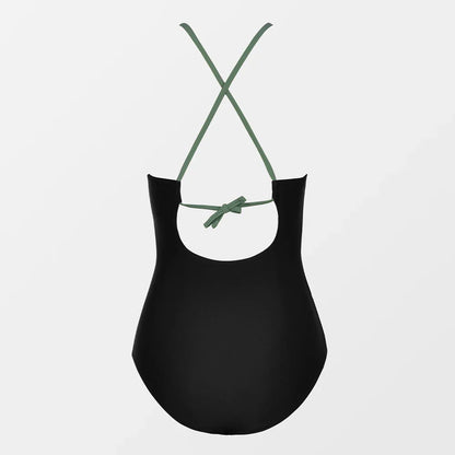 CUPSHE Lace-Up Back One-Piece Swimsuit – Sexy Cut-Out Backless Monokini Swimwear for Women, 2023 Beach & Bathing Suit