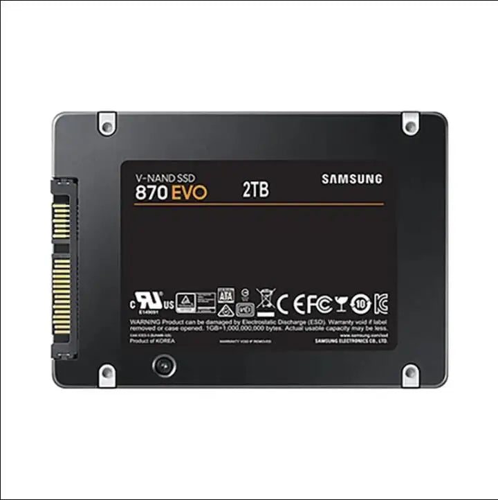 SAMSUNG 870 EVO SSD – Internal Solid State Drive SATA3 2.5" for Laptop & Desktop (1TB, 2TB, 250GB, 500GB, MLC)