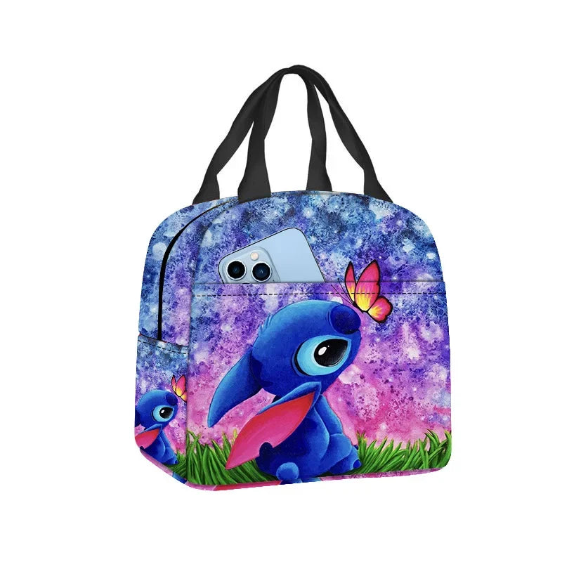 MINISO Stitch Children's Lunch Bag – Cartoon School Lunch Box Mochila, Perfect Gift for Kids