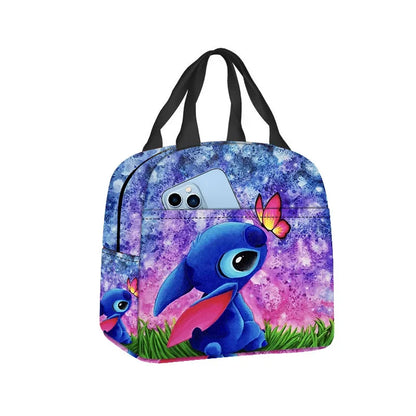 MINISO Stitch Children's Lunch Bag – Cartoon School Lunch Box Mochila, Perfect Gift for Kids