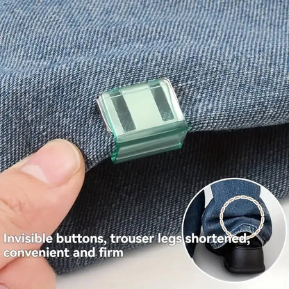 10PCS Multi-Function Clothing Clips – Adjustable Pants Leg & Sleeve Holder Clips for Clothes, Anti-Slip Garment Pins