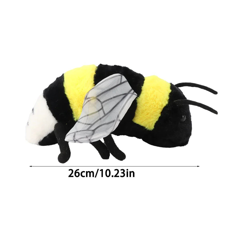 Lifelike Bee Plush Toy – Soft Stuffed Honeybee for Kids, Insect Lovers & Home Decoration (2 Sizes)