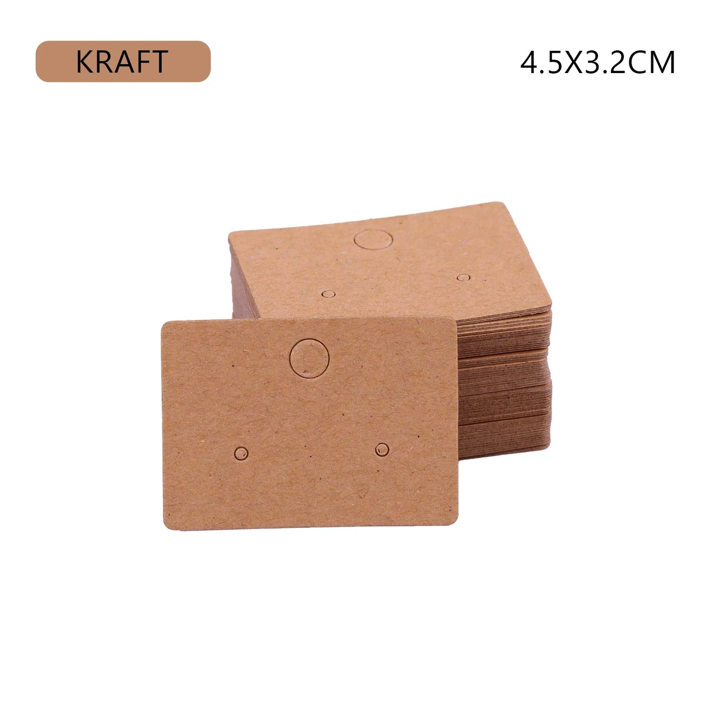 50PCS Jewelry Display Cards — Self-Seal Cardboard Hang Tags for Earrings & Necklaces, Jewelry Organizer Packaging