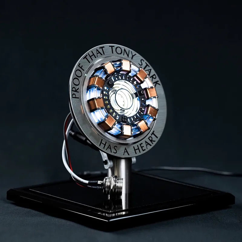 Avenger Iron Man Mk1 Arc Reactor - Tony Stark Heart of Mark LED Light Model, 1:1 Cosplay Chest Lamp, Superhero Toy for Kids