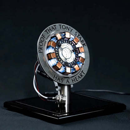 Avenger Iron Man Mk1 Arc Reactor - Tony Stark Heart of Mark LED Light Model, 1:1 Cosplay Chest Lamp, Superhero Toy for Kids