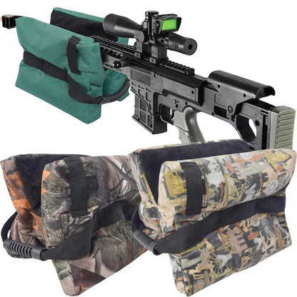 Outdoor Tactical Rifle Rest Sandbag Stand Bag – Hunting Shooting Bench Support Gun Holder for Target Sports (Unfilled)
