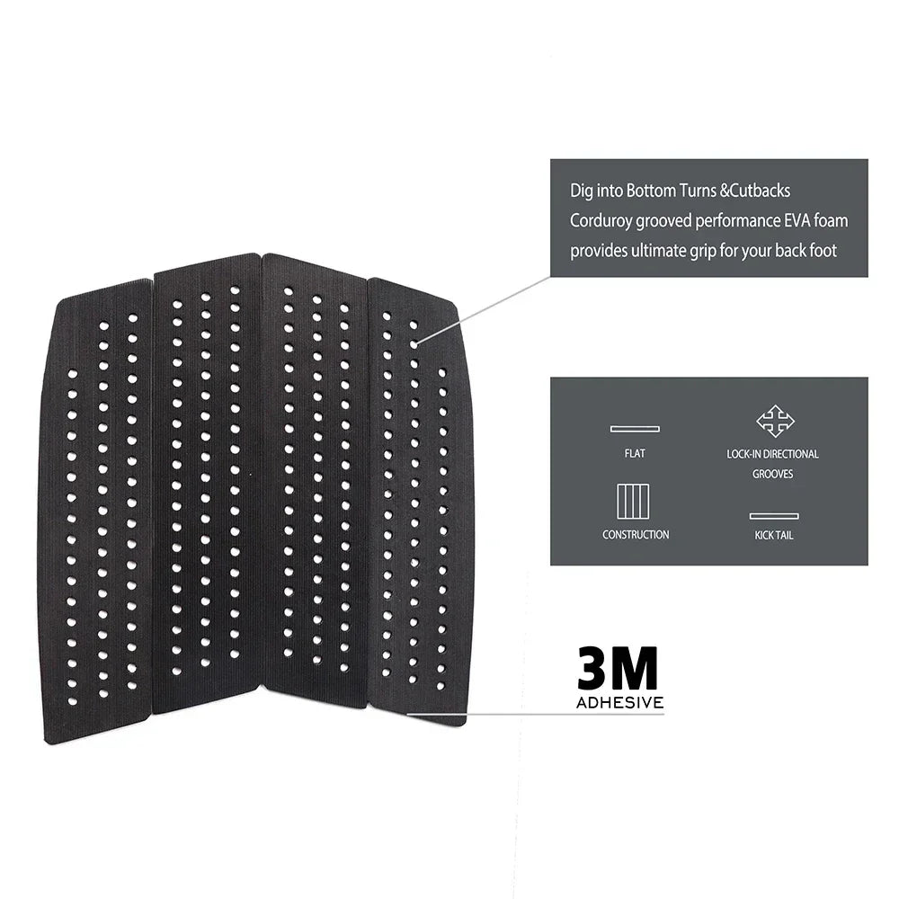 EVA Surfboard Traction Pad – Anti-Slip Tail Pad & Foam Deck Pad for SUP and Surfing