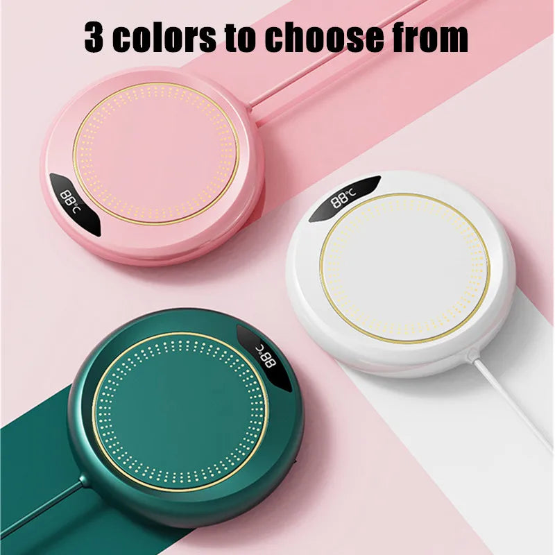 Thermostatic USB Heating Coaster with 3-Speed Adjustment – 55°C Constant Temperature for Home Use