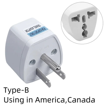 Universal Travel Plug Adapter – AU/UK/US to EU Power Socket Converter AC Outlet