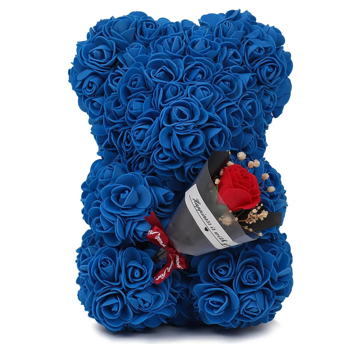 25cm Eternal Rose Teddy Bear – Artificial Flower Gift for Mom, Mother’s Day, Birthday, Valentine’s & Anniversary